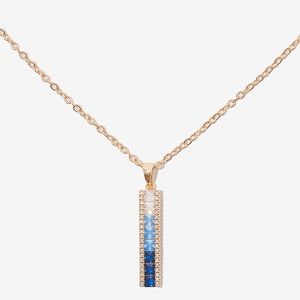 VINCE CAMUTO Blue Ombre CZ Necklace